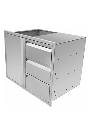 סט קומבו- מגירות ומדפים