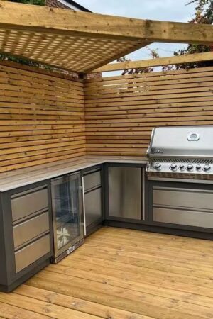 מטבח נירוסטה פינתי